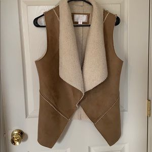 Faux Tanned Leather Vest